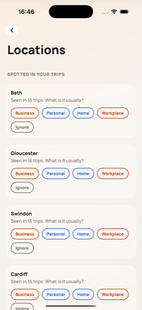 Tagging a regular site as a workplace in Milesheet